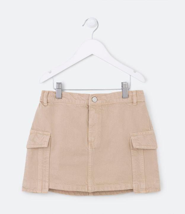 Saia Infantil com Bolsos Cargo - Tam 5 a 14 anos - 1