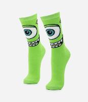 Meia Cano Alto em Algodão com Estampa Mike Monstros SA - 1