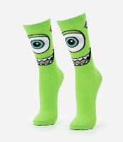 Meia Cano Alto em Algodão com Estampa Mike Monstros SA - 2