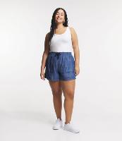 Short Comfy Jeans com Amarração no Cós Curve & Plus Size - 1