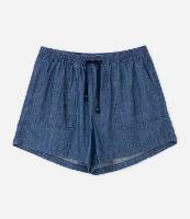 Short Comfy Jeans com Amarração no Cós Curve & Plus Size - 3