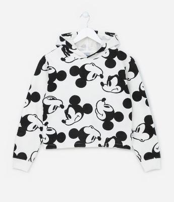 Blusão Moletom Infantil com Estampa do Mickey - Tam 5 a 14 anos