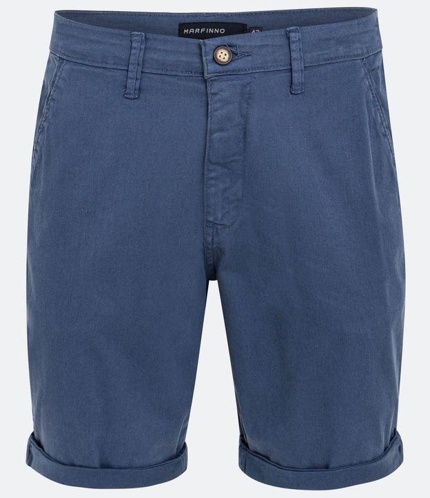 Bermuda Slim em Sarja com Bolso e Barra Italiana - 1