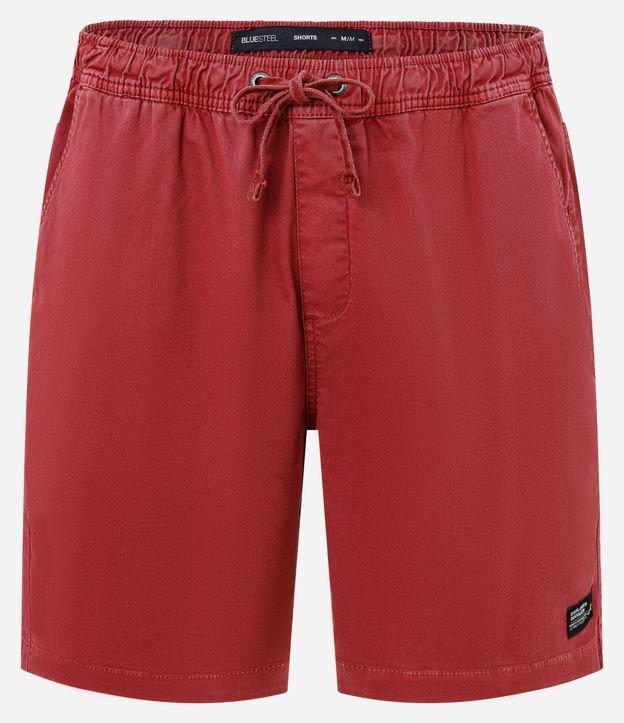 Bermuda em Sarja Lavada com Amarração no Cós - 1