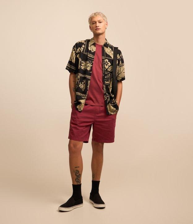 Bermuda em Sarja Lavada com Amarração no Cós - 2