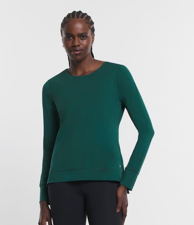 Camiseta Esportiva Texturizada com Barra Mullet - 1