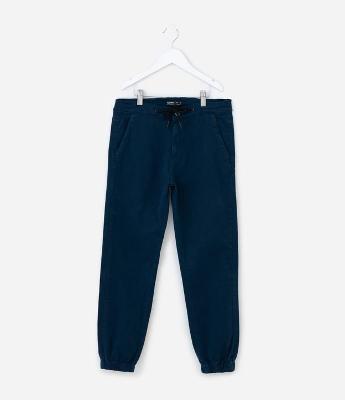 Calça Jogger Infantil em Sarja - Tam 5 a 14 anos