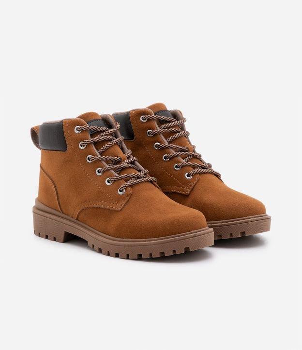 Bota Coturno Infantil em PU com Recortes - Tam 27 ao 36 - 1