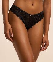 Calcinha Biquíni em Renda Rústica com Textura Floral - 2