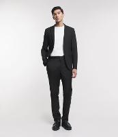 Calça Social Slim em Poliviscose com Bolsos - 1