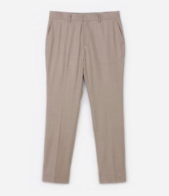 Calça Social Slim em Poliviscose com Bolsos