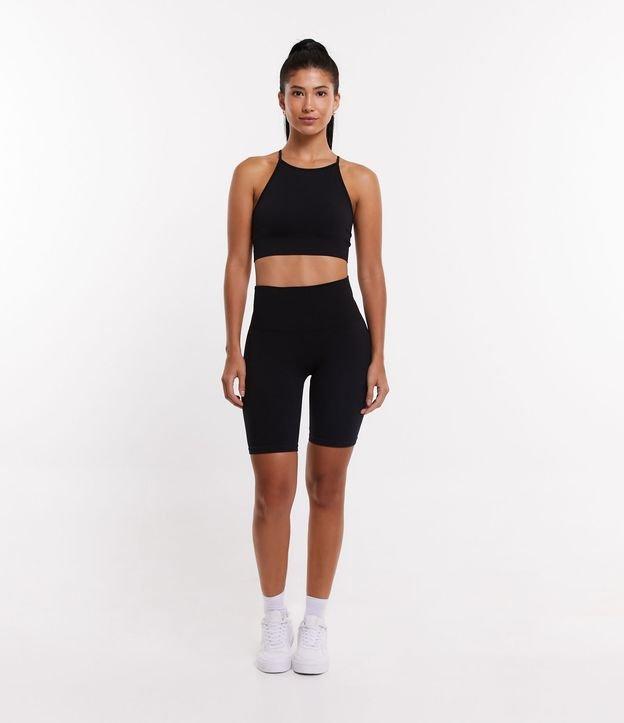 Bermuda Esportiva com Textura Canelada sem Costura - 1