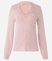 Blusa em Viscose com Decote V e Superfície com Fio Metalizado - 2