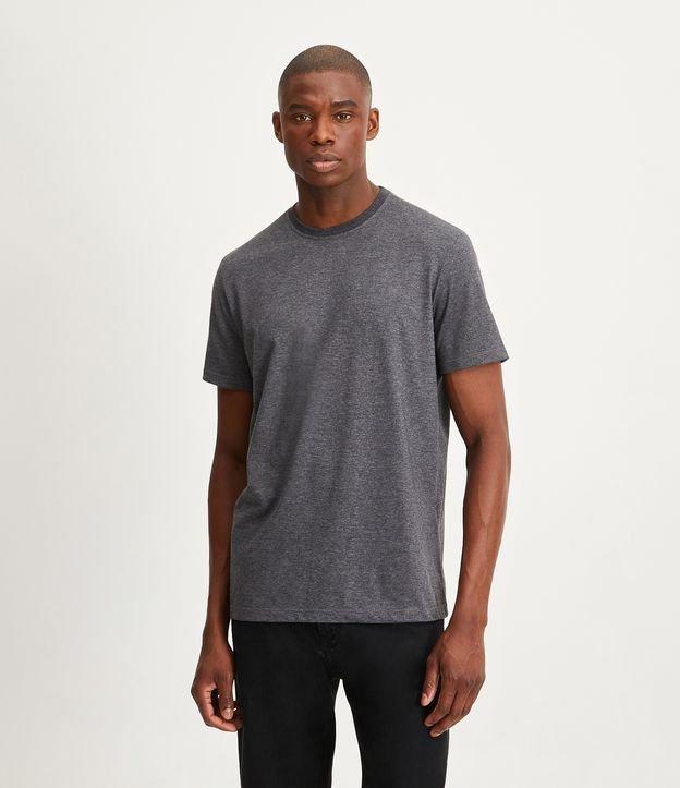 Camiseta Comfort Básica em Meia Malha com Manga Curta - 1