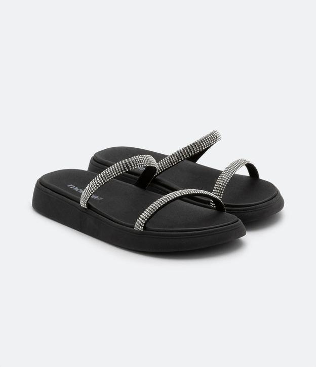 Sandália Sport Sandal com Tiras de Brilho Moleca - 1