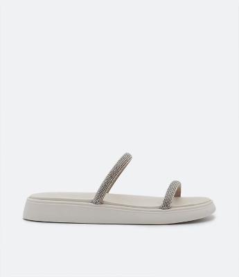 Sandália Sport Sandal com Tiras de Brilho Moleca