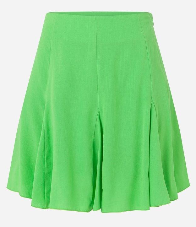 Saia Curta Evasê em Viscose com Zíper Lateral - 2