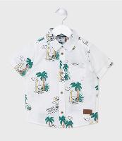 Camisa Infantil com Bolsinho e Estampa do Snoopy Praieiro - Tam 1 a 4 anos - 1