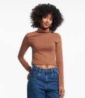 Blusa em Ribana com Gola Alta - 1