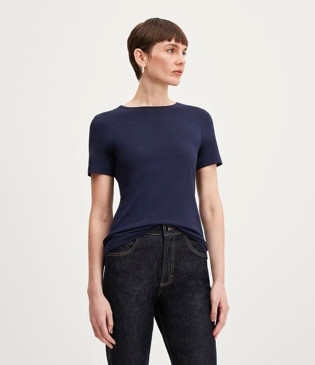Blusa T-Shirt Básica em Viscose - 1