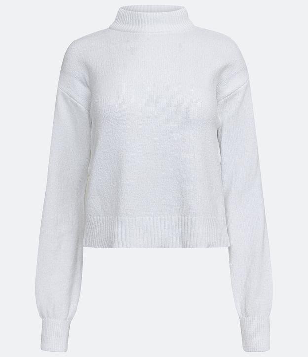 Suéter em Chenille com Golinha Alta e Ribanas - 2