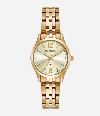 Relógio Mondaine Analógico com Pulseira e Caixa em Metal 32606LPMKDE1K1