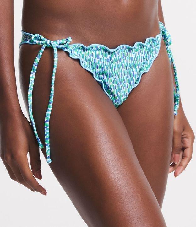 Biquíni Calcinha Lacinho em Poliamida com Amarração Lateral e Estampa Pintinhas - 1