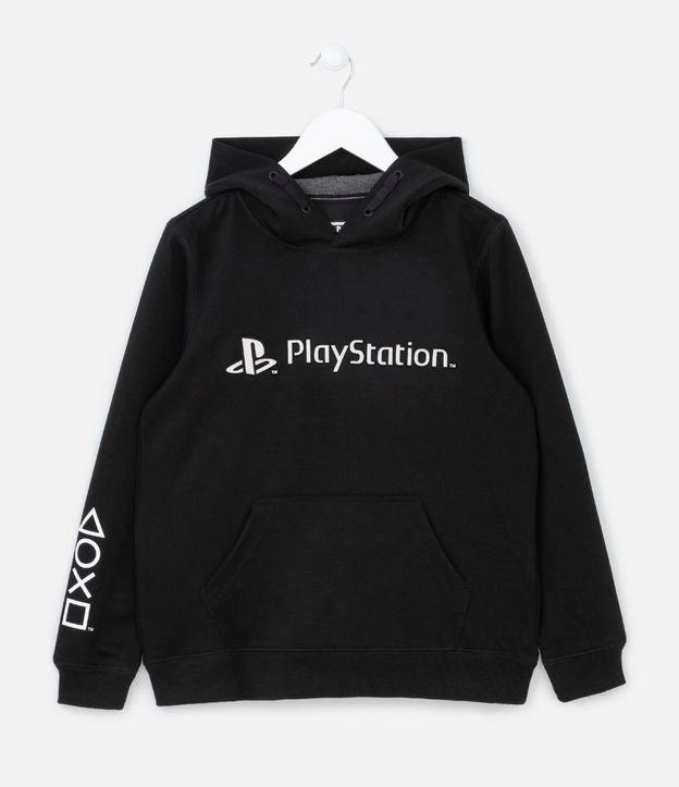 Casaco Infantil com Estampa em Relevo Playstation  - Tam 7 a 14 anos - 1