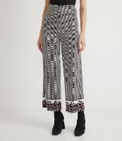 Calça Pantacourt Jersey com Mix de Estampas - 1