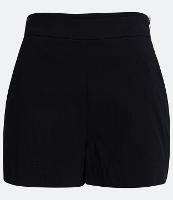 Short Curto em Bengaline com Cintura Alta e Zíper Lateral - 2