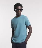 Camiseta Slim em Algodão Peruano com Textura Canelada - 1