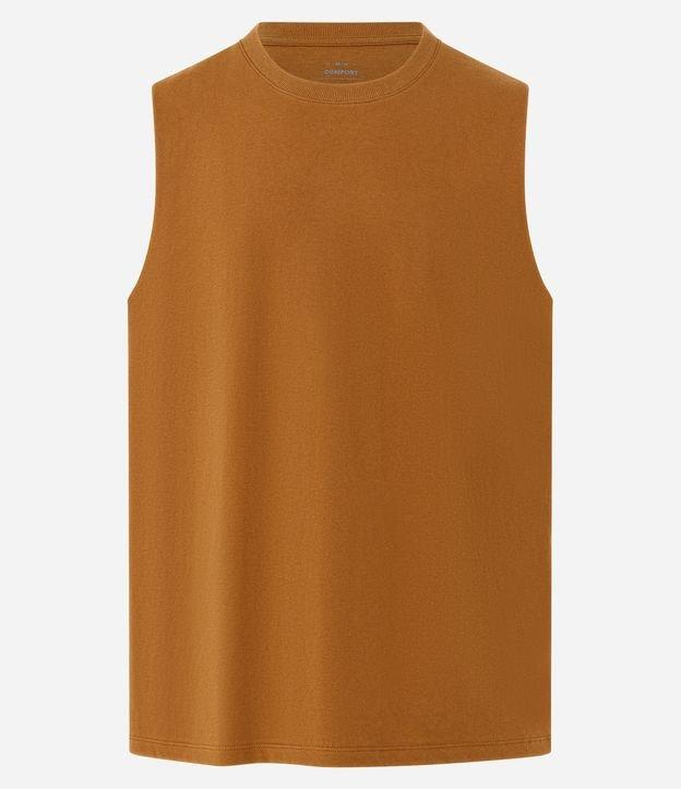 Regata Machão em Algodão com Gola Redonda e Etiqueta na Barra - 1