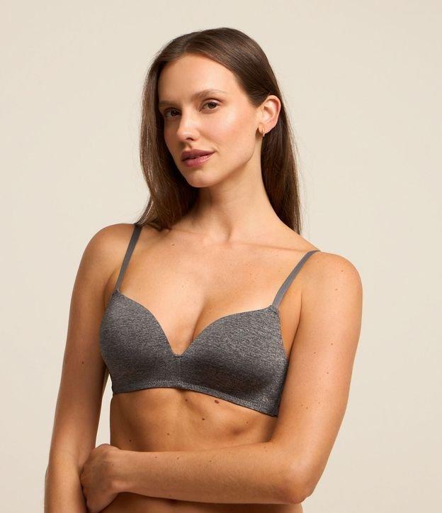 Sutiã Triangular em Microfibra com Bojo e Alça Regulável - 5