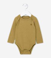 Body Básico em Cotton com Ursinho no Peito - Tam RN a 18 meses - 1