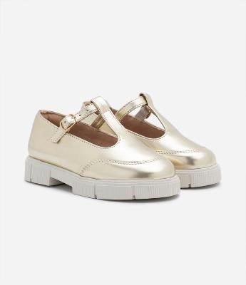 Sapato Oxford Infantil Metalizado com Fivela de Metal - Tam 20 ao 27