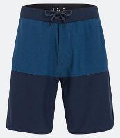 Bermuda Boardshort com Cós Fixo Blocos de Cor e Barra Arredondada - 1