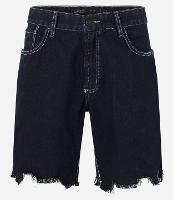 Bermuda Slim Jeans com Barra Destroyed - 2