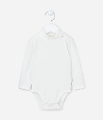 Body Infantil com Gola Alta - Tam 0 a 24 meses