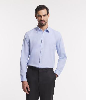 Camisa Regular Básica em Oxford