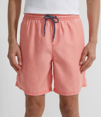 Bermuda de Banho em Microfibra com Cós Elástico e Cordão