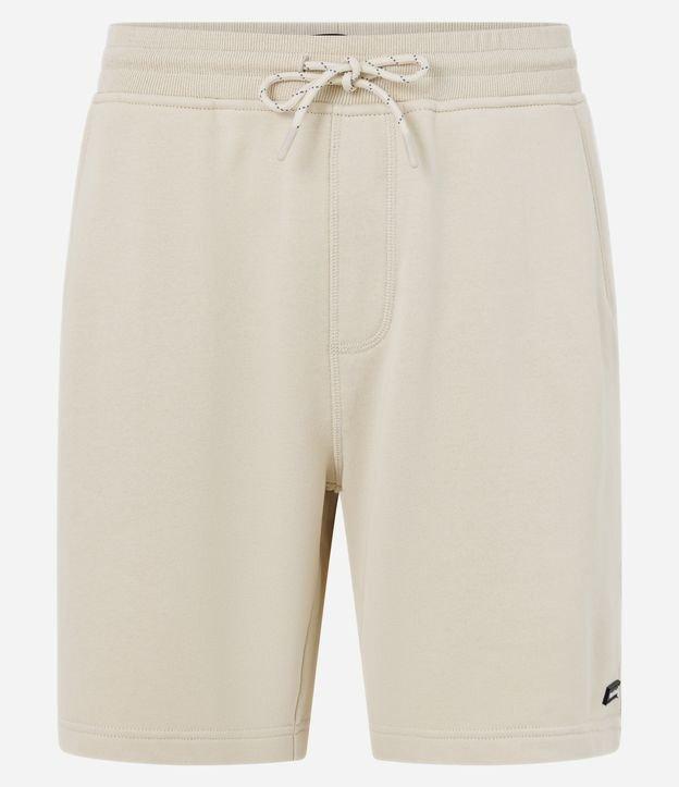 Bermuda Slim em Moletom com Cós Elástico e Etiqueta na Barra - 2