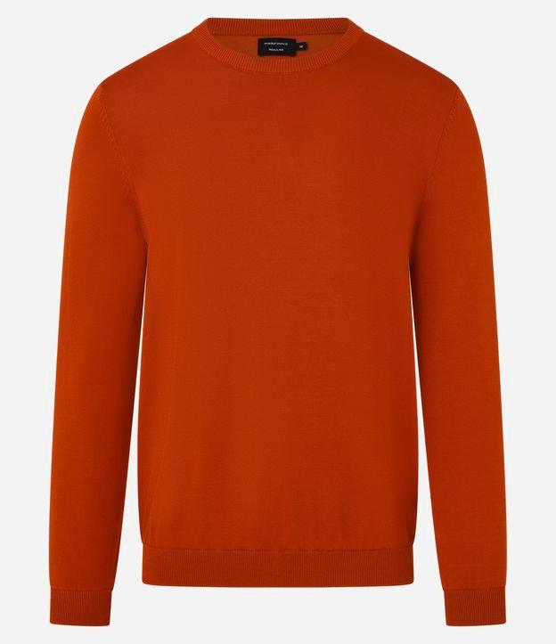 Suéter Básico em Viscose com Gola Redonda - 1