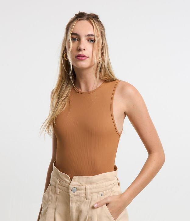 Body Sem Manga em Ribana de Poliamida - 2