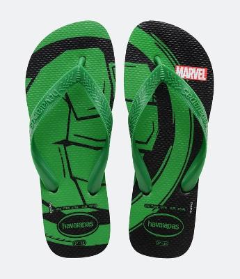 Chinelo de Tiras Top com Estampa dos Super Heróis da Marvel  Havaianas