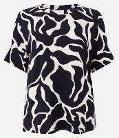 Blusa em Viscose com Manga Curta e Estampa Abstrata - 2