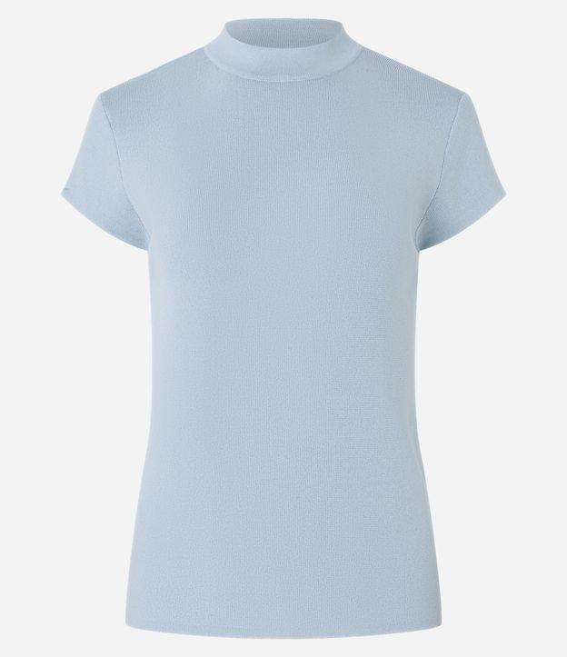 Blusa Canelada em Ribana com Gola Altinha - 1
