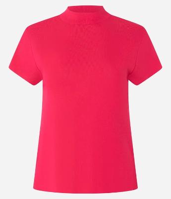 Blusa Canelada em Ribana com Gola Altinha