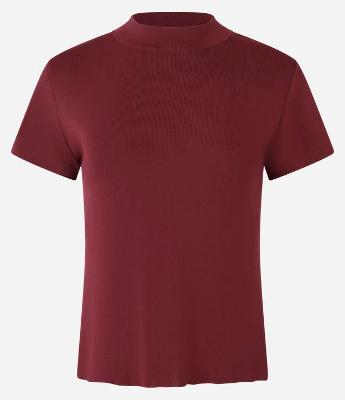 Blusa Canelada em Ribana com Gola Altinha
