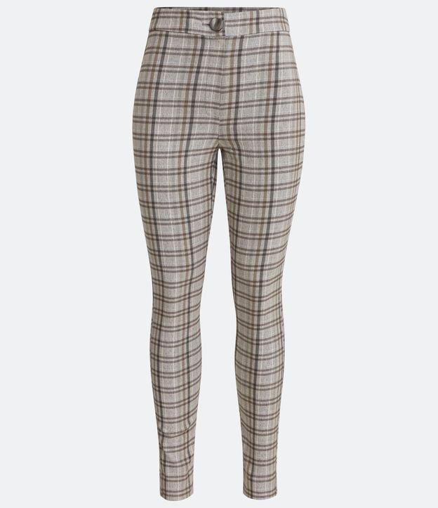 Calça Legging em Viscose com Estampa Xadrez - 2