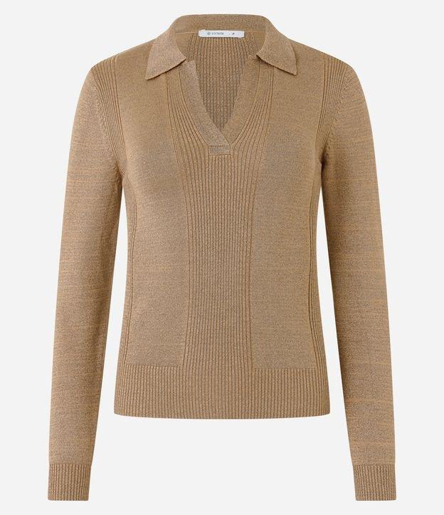 Blusa em Viscose com Gola V e Lapela - 1